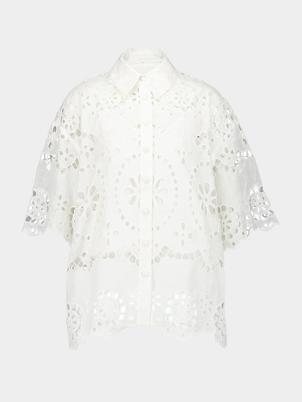 White Pop Embroidered Shirt