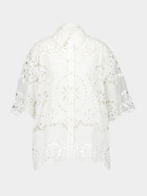 Zimmermann White Pop Embroidered Shirt