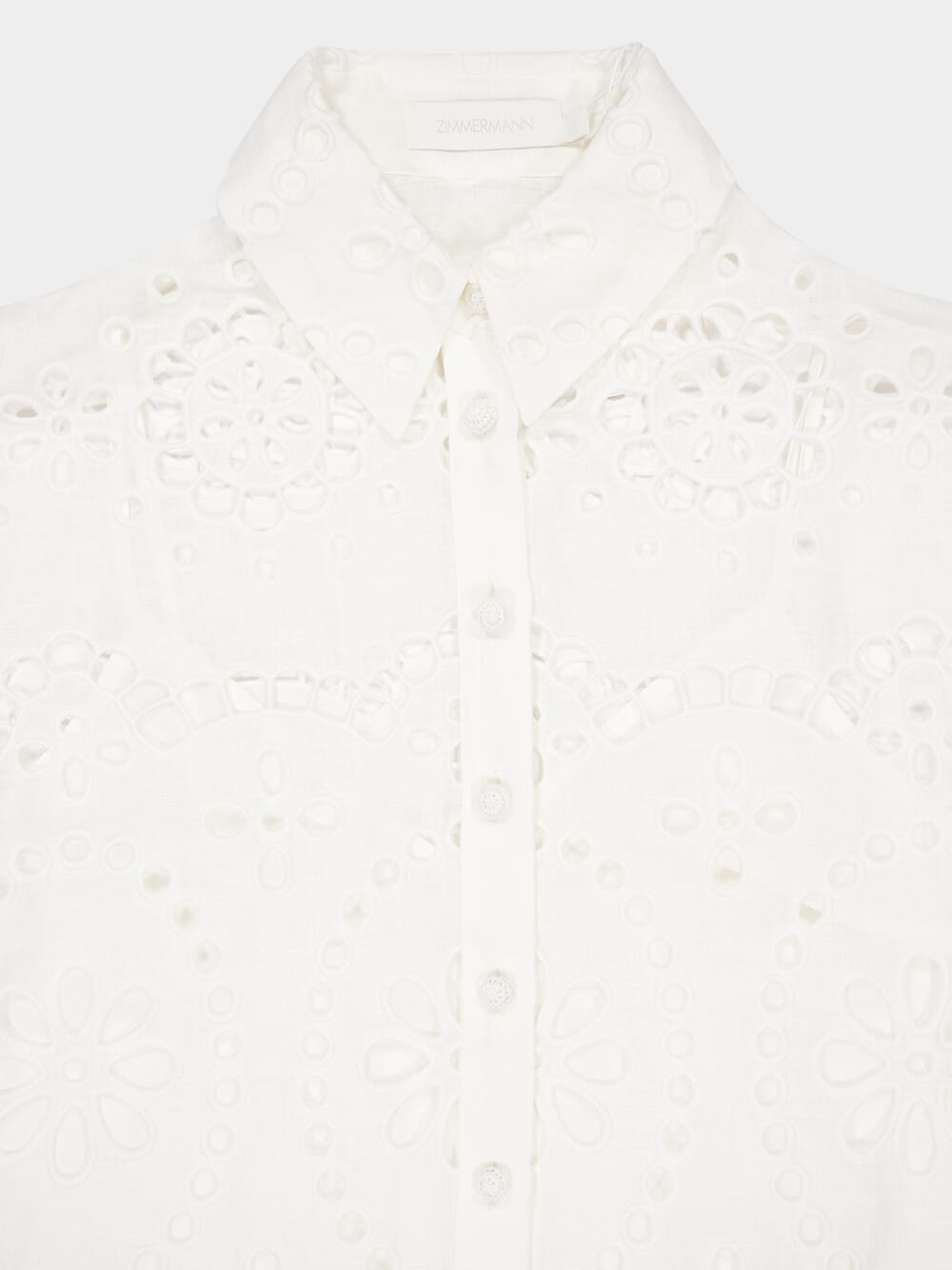 White Pop Embroidered Shirt