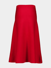 Gabriela Hearst Scarlet Red Freddie Knit Midi Skirt