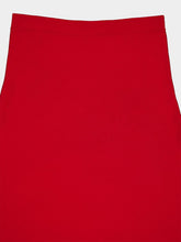 Gabriela Hearst Scarlet Red Freddie Knit Midi Skirt