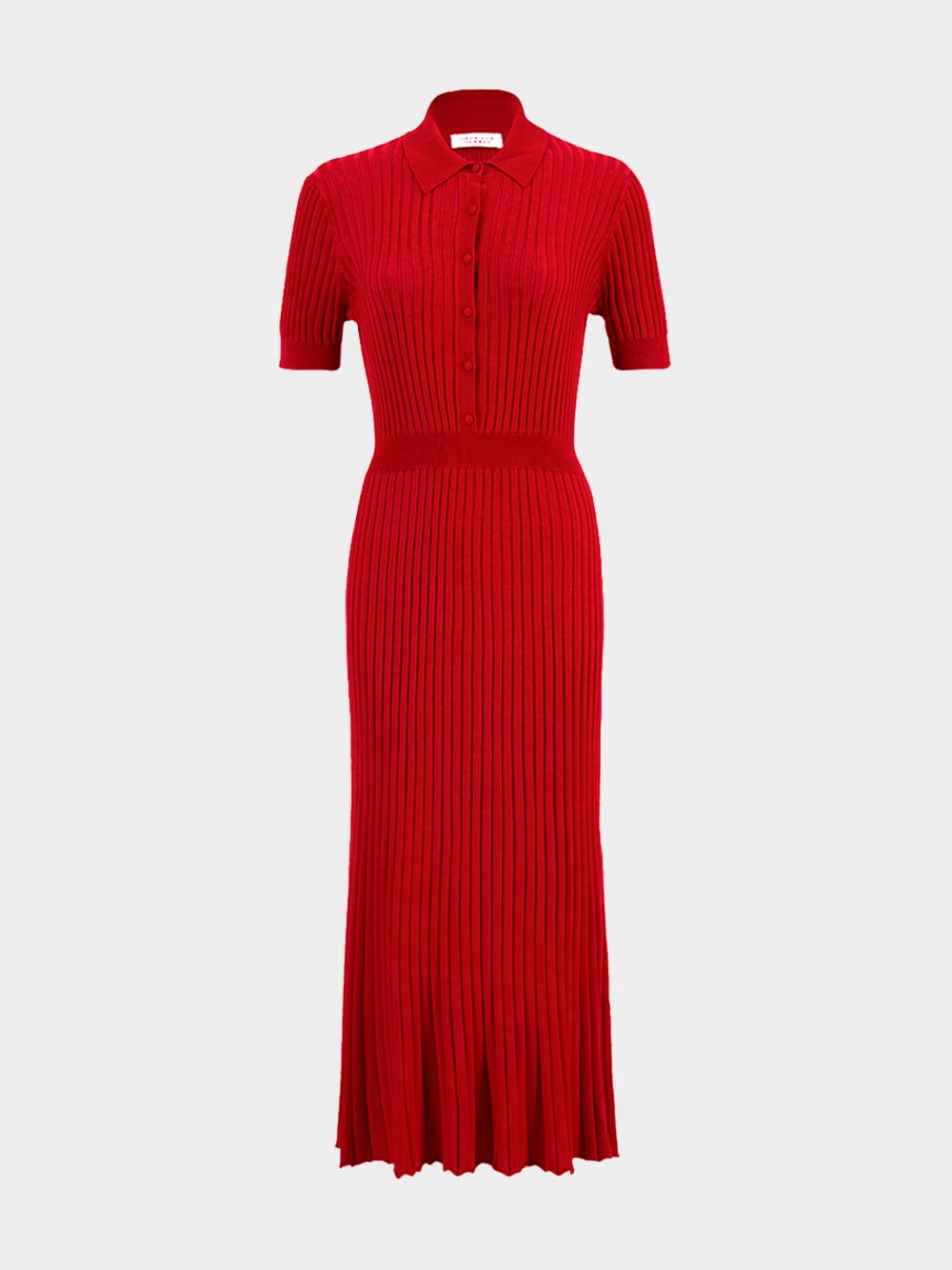 Red Topaz Amor Knit Midi Dress