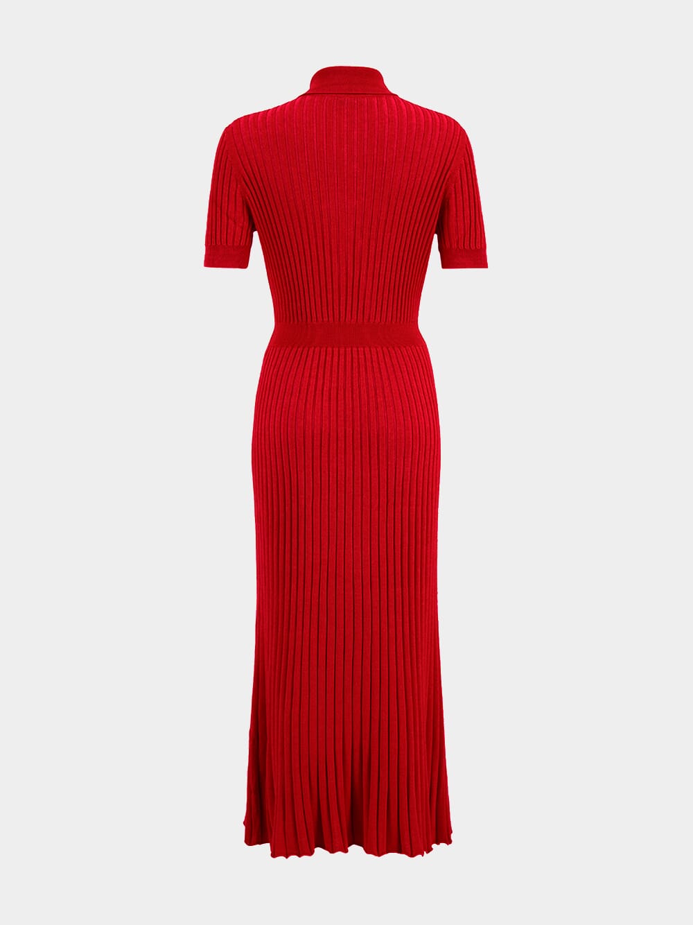 Red Topaz Amor Knit Midi Dress