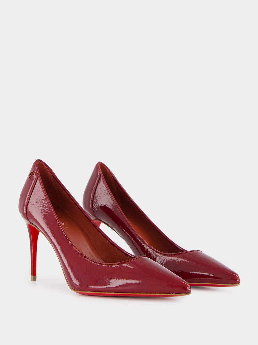 Sporty Kate Patent Leather Mid-Heel Pumps