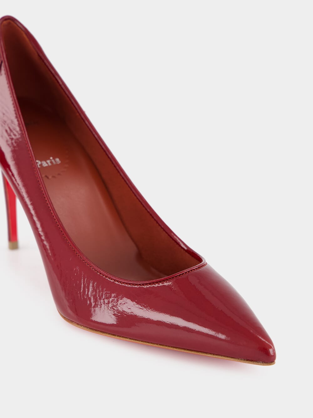 Sporty Kate Patent Leather Mid-Heel Pumps