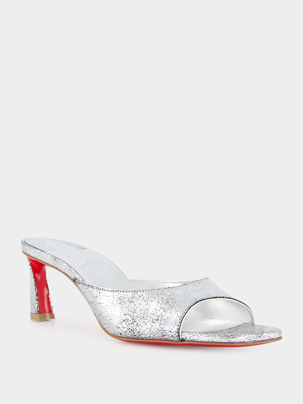 Silver Metallic Slip-On Sandals