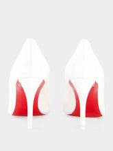 Christian Louboutin White Miss Z 80 Patent Leather Pumps