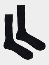 Auralee Black Giza High Gauge Cotton Socks