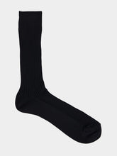 Auralee Black Giza High Gauge Cotton Socks