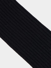 Auralee Black Giza High Gauge Cotton Socks