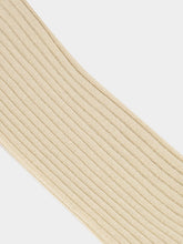 Auralee Beige Giza High Gauge Cotton Socks