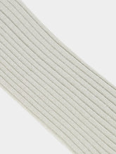 Auralee Pale Green Giza High Gauge Cotton Socks