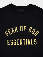 Fear Of God Essentials Black Essentials Jersey T-Shirt with Logo