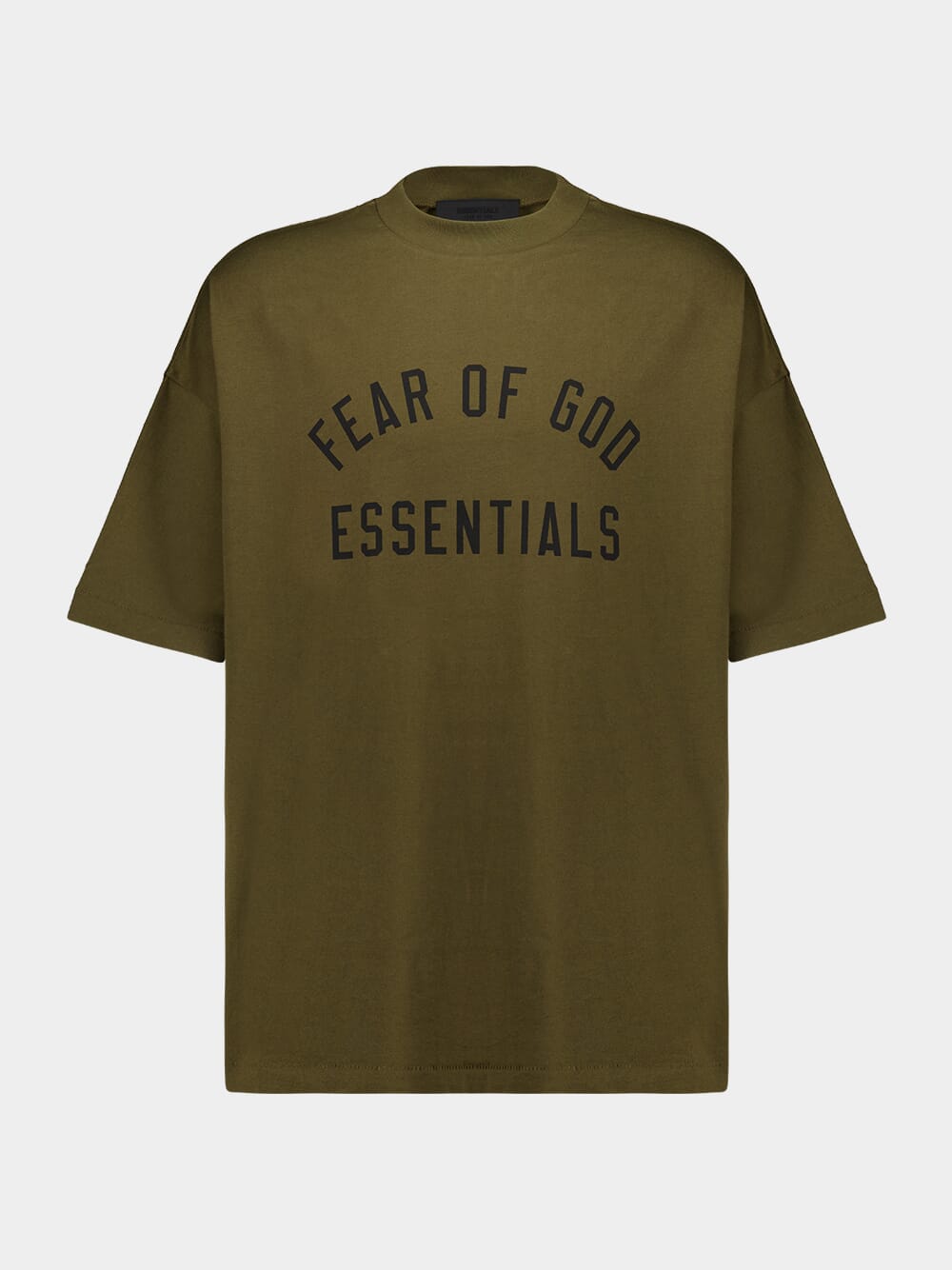 Olive Jersey T-Shirt with Logo