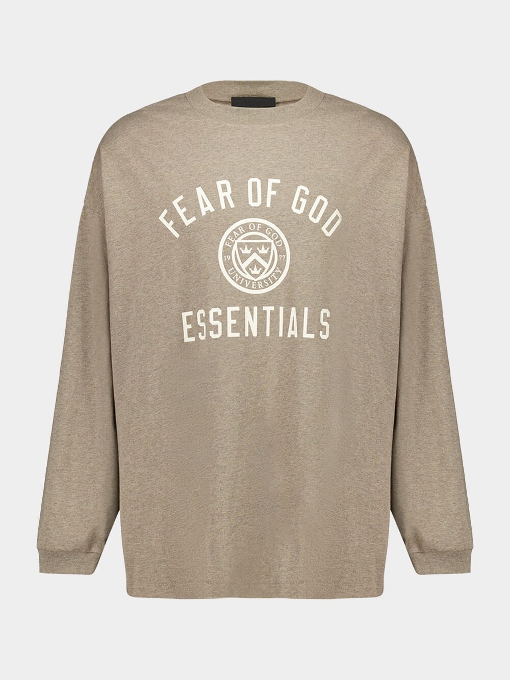 Heather Gray Long-Sleeve Logo Top