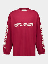 Fear Of God Essentials Crimson 90s Oversized Long Sleeve T-Shirt