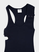 Courrèges Navy Double Buckle 90