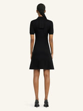 Courrèges Black Mini Piqué Polo Dress