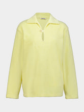 Auralee Light Yellow Terry Cotton Shirt