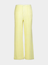 Auralee Light Yellow Cotton Nylon Pile Trousers