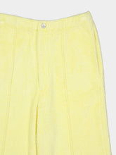Auralee Light Yellow Cotton Nylon Pile Trousers
