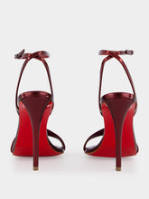 Christian Louboutin Red Miss Z 100 Leather Sandals