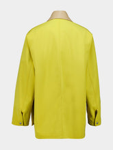 Auralee Mustard Yellow Wool Max Canvas Blouson
