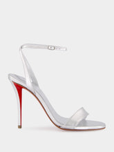 Christian Louboutin Silver Miss Z 100 Strappy Sandals