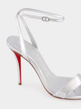 Christian Louboutin Silver Miss Z 100 Strappy Sandals