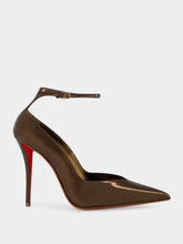 Christian Louboutin Bronzo Erozee Patent Calf Leather 100 Pumps
