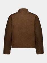 Auralee Dark Brown Garment-Dyed Cotton Jacket