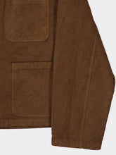 Auralee Dark Brown Garment-Dyed Cotton Jacket