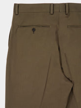 Auralee Dark Olive Green Light Wool Max Gabardine Slacks