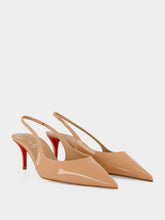 Christian Louboutin Blush Miss Z Patent Leather Slingback Pumps