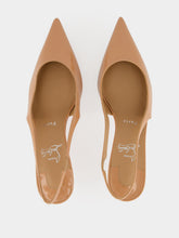 Christian Louboutin Blush Miss Z Patent Leather Slingback Pumps