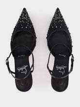 Christian Louboutin Black Miss Z 60 Riviera Strass Strappy Pumps