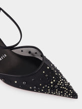 Christian Louboutin Black Miss Z 60 Riviera Strass Strappy Pumps