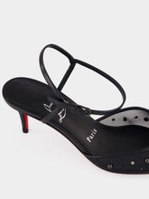 Christian Louboutin Black Miss Z 60 Riviera Strass Strappy Pumps