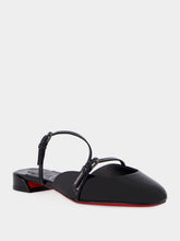 Christian Louboutin Black Jane Nina Patent Mules