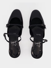 Christian Louboutin Black Jane Nina Patent Mules