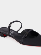 Christian Louboutin Black Jane Nina Patent Mules