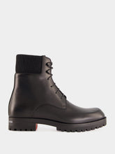 Christian Louboutin Black Trapman TCT 2 Leather Boots