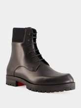 Christian Louboutin Black Trapman TCT 2 Leather Boots