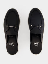 Christian Louboutin Black Chanme Calf Leather Boat Shoes
