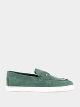 Christian Louboutin Agave Green Chambeliboat Nubuck Boat Shoes