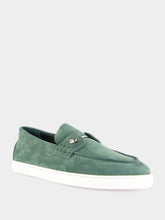 Christian Louboutin Agave Green Chambeliboat Nubuck Boat Shoes