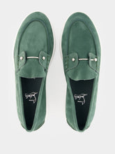 Christian Louboutin Agave Green Chambeliboat Nubuck Boat Shoes