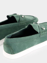 Christian Louboutin Agave Green Chambeliboat Nubuck Boat Shoes