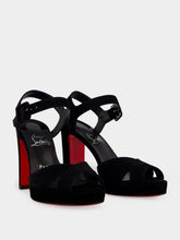 Christian Louboutin Black Cora 100 High-Heel Sandals