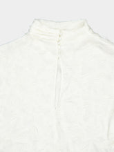 Gabriela Hearst Ivory Geraldine Silk-Wool Fil Coupé Top